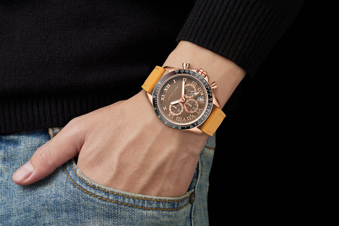 Tachymeter Turbo Rose Brown image 3