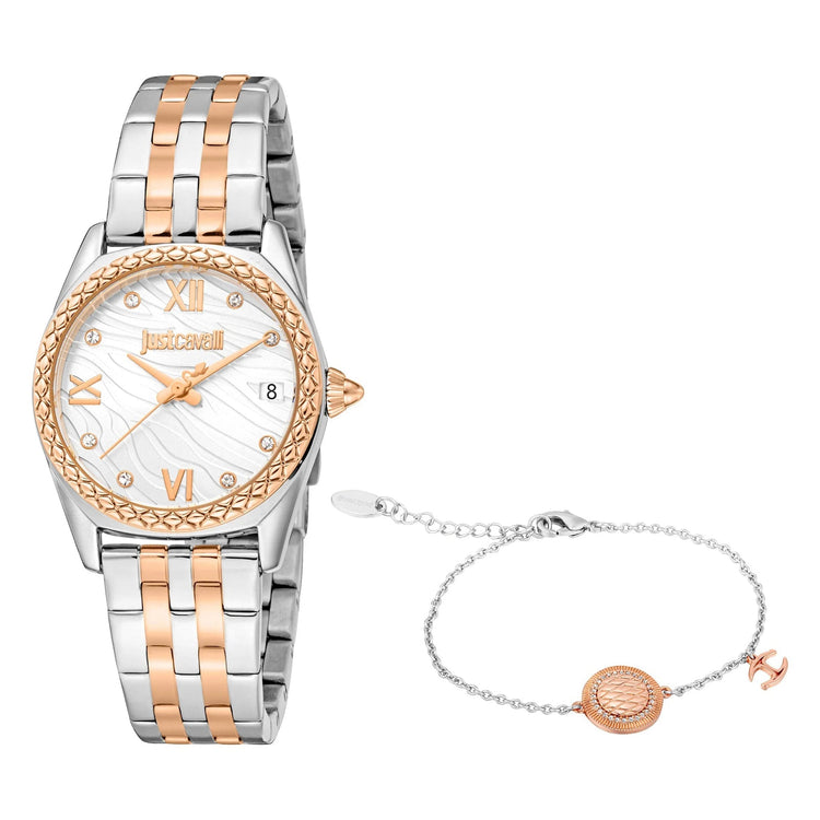 Just Cavalli SET Indomitable Animalier Two Tones RG Silver image 0
