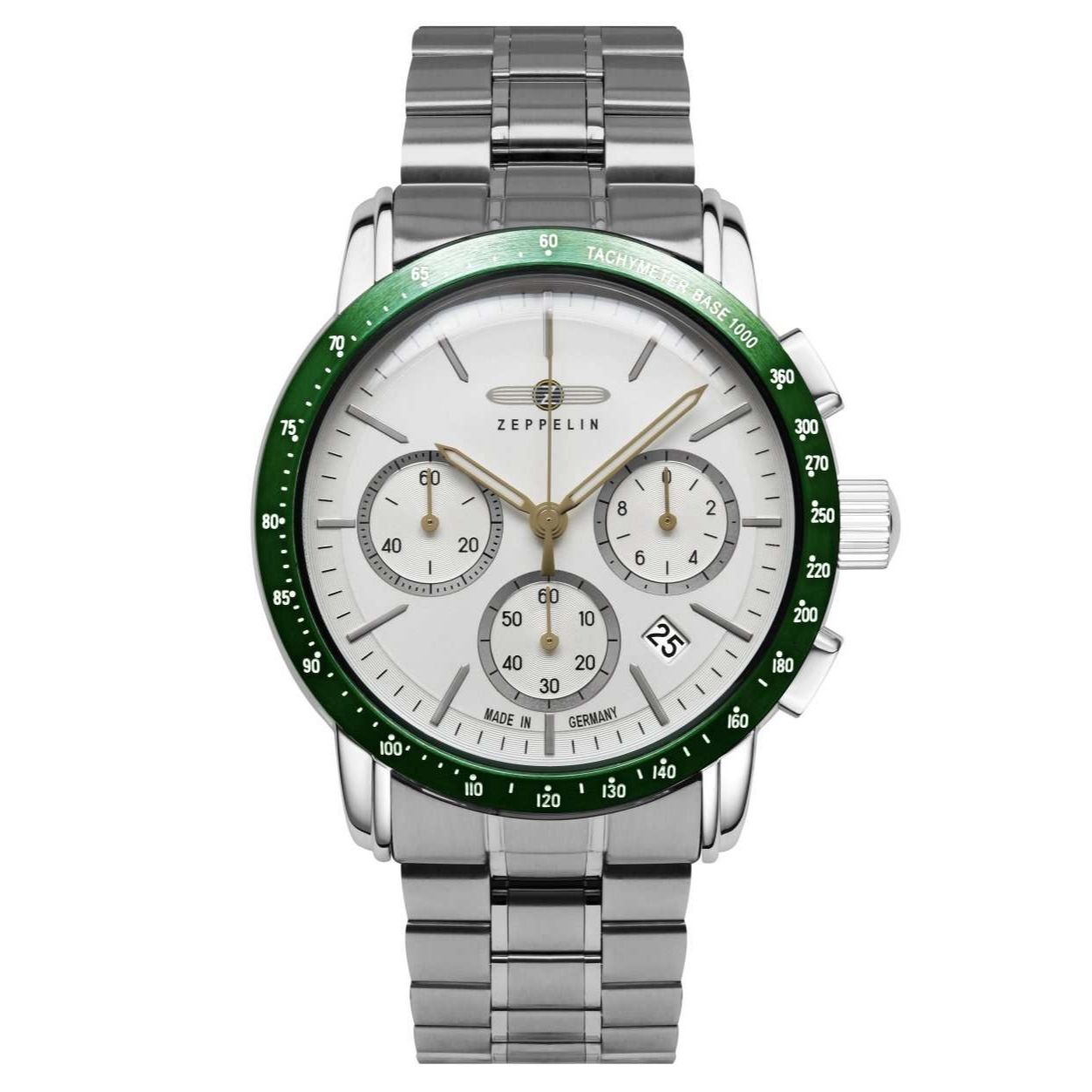 ZEPPELIN Men's New York Chronograph Steel Bracelet Watch image 0