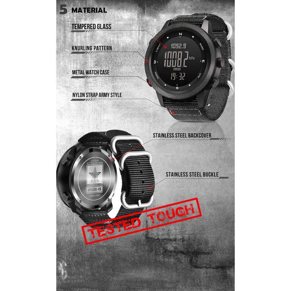 NORTH EDGE Tactical Apache 46 Watch Nylon image 13