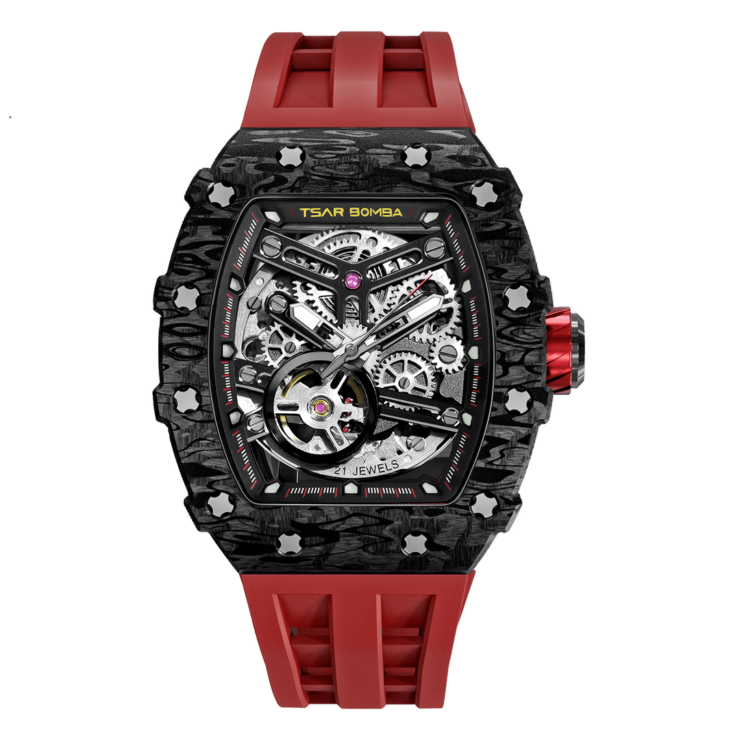 TSAR BOMBA Elemental-Carbon Fiber Automatic Watch TB8208CF