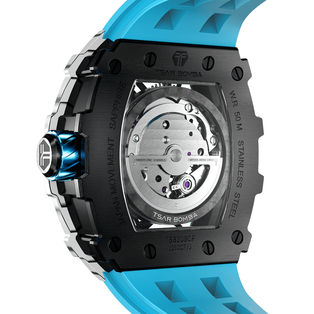 TSAR BOMBA Elemental-Carbon Fiber Automatic Watch TB8208CF