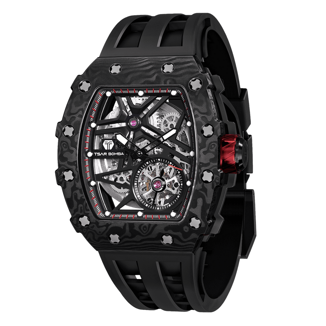TSAR BOMBA Elemental-Carbon Fiber Automatic Watch TB8209CF