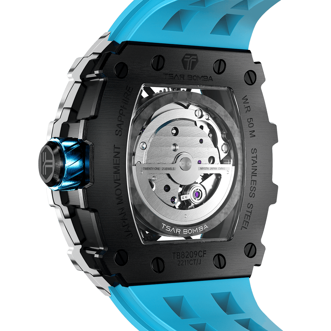 TSAR BOMBA Elemental-Carbon Fiber Automatic Watch TB8209CF