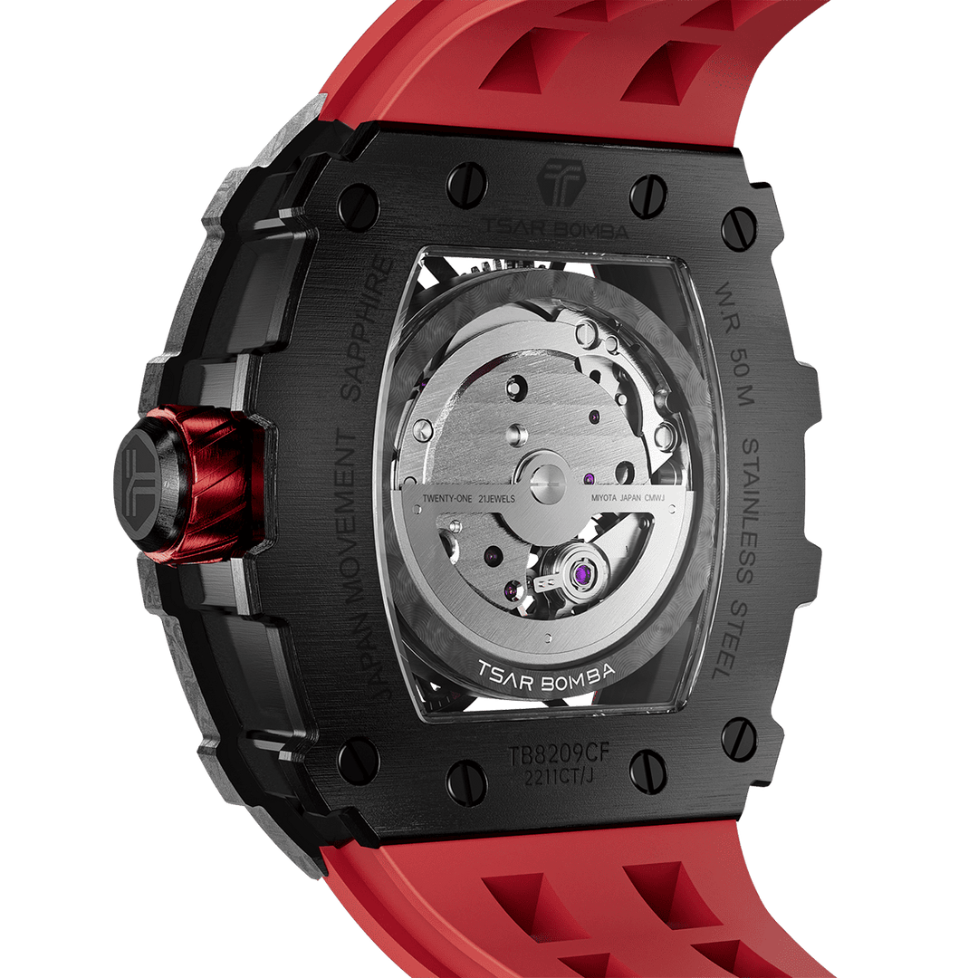 TSAR BOMBA Elemental-Carbon Fiber Automatic Watch TB8209CF