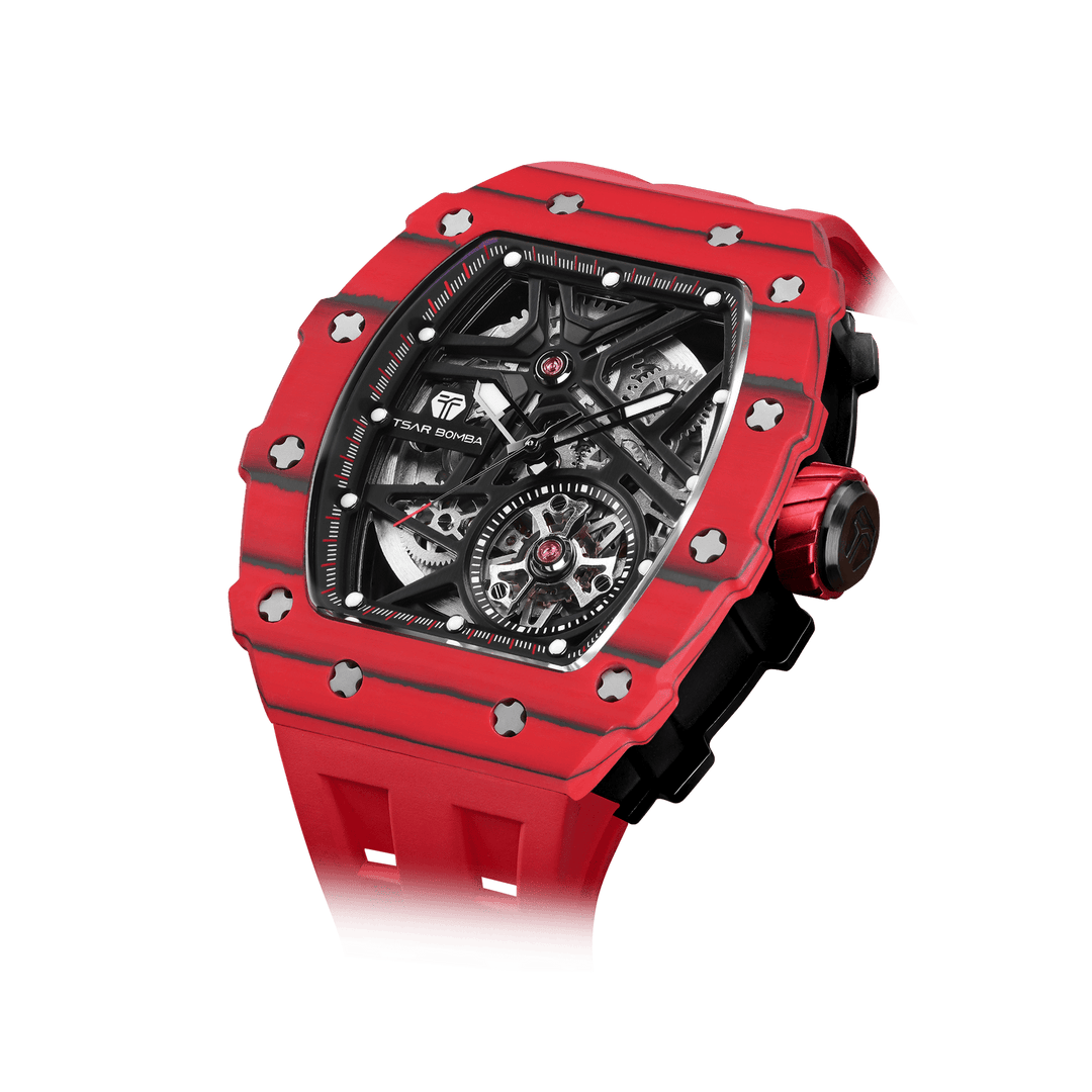 TSAR BOMBA Elemental-Carbon Fiber Automatic Watch TB8209CF