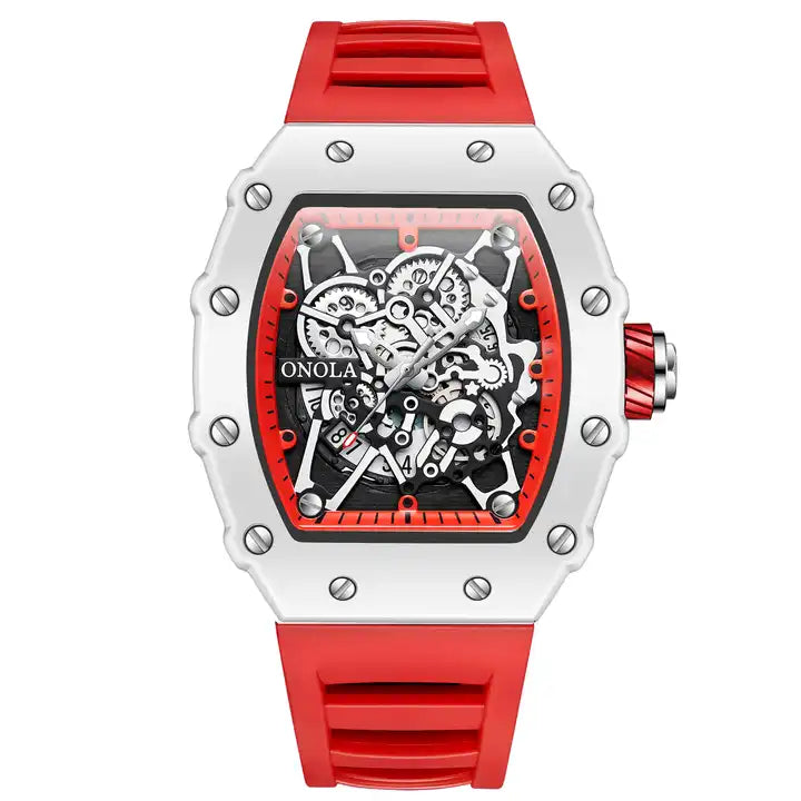 ONOLA Freak Show Quartz Watch MILK - White / Red image