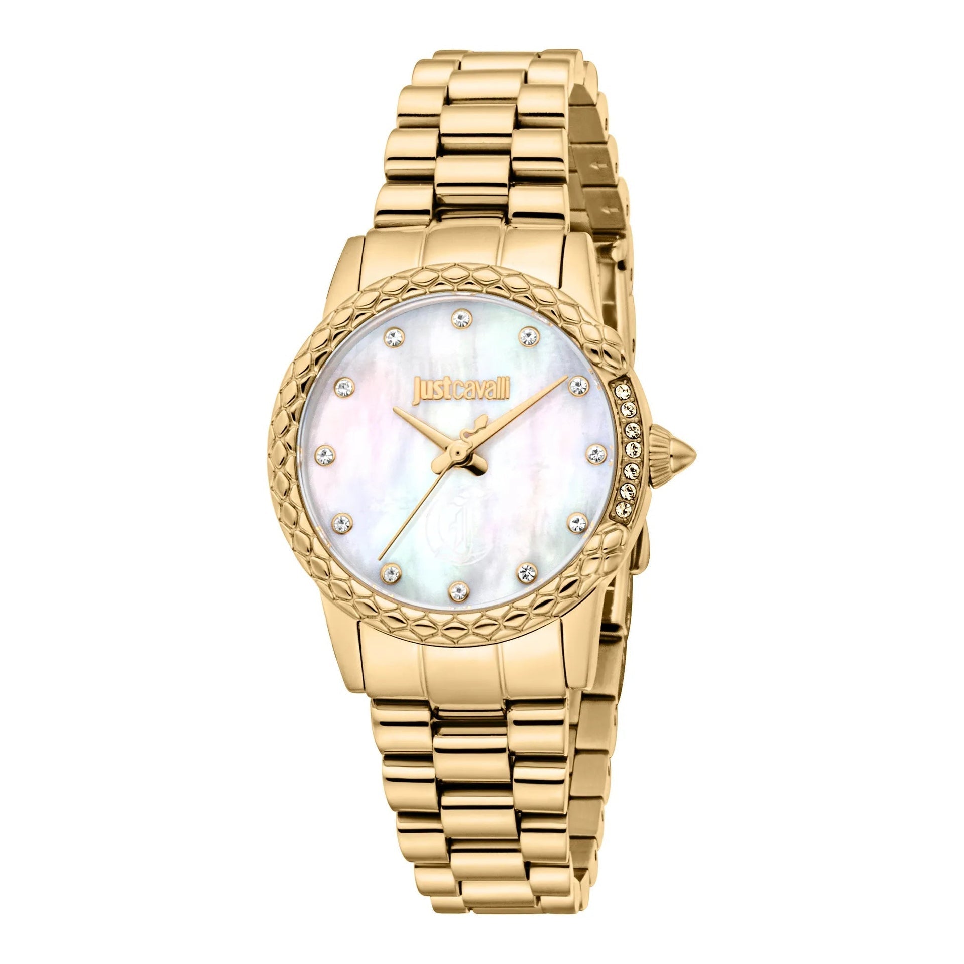 Just Cavalli Animalier Fiorenza Snake Yellow Gold MOP image 0