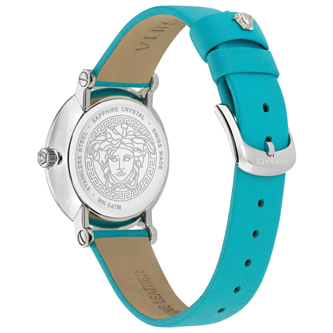 Versace Women's Greca Flourish 35mm Blue Quartz Watch image 2