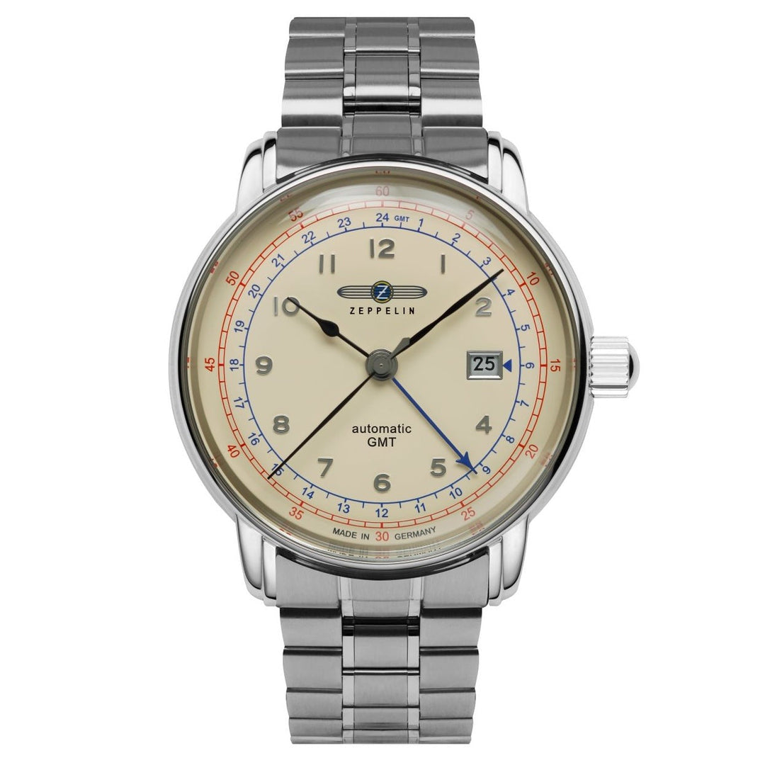 ZEPPELIN LZ126 Los Angeles Automatic Dual Time Watch 7668MB5 image 0