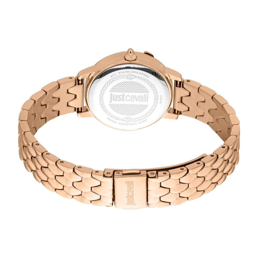 Just Cavalli Signature Snake Viperized Rose Gold Silver Grey image 1
