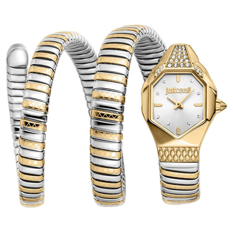 Just Cavalli Signature Snake Ambra Two Tones YG Silver image 0