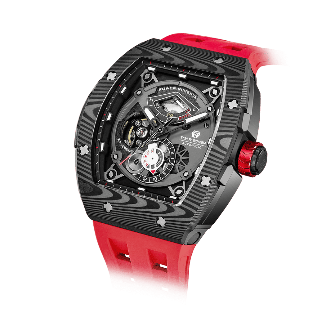TSAR BOMBA Elemental-Carbon Fiber Automatic Watch TB8210CF