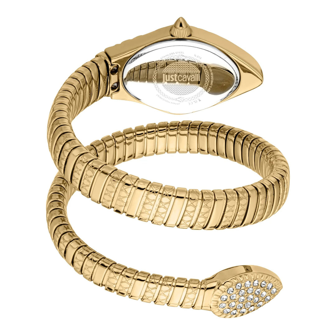 Just Cavalli Signature Snake Vetra Yellow Gold Silver image 1