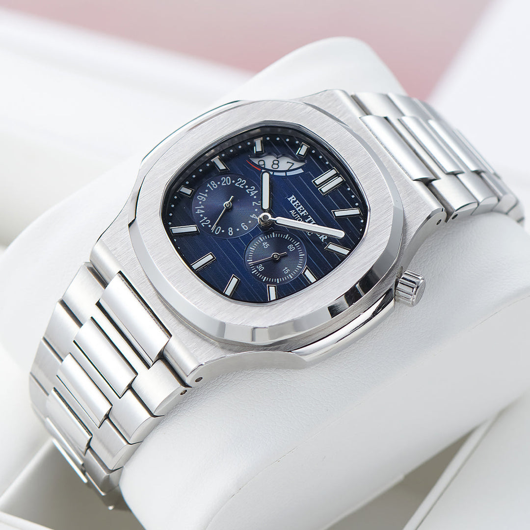 Reef Tiger Men's Peak 44mm Square Crystal Bezel Automatic Watch RGA2019 image 8