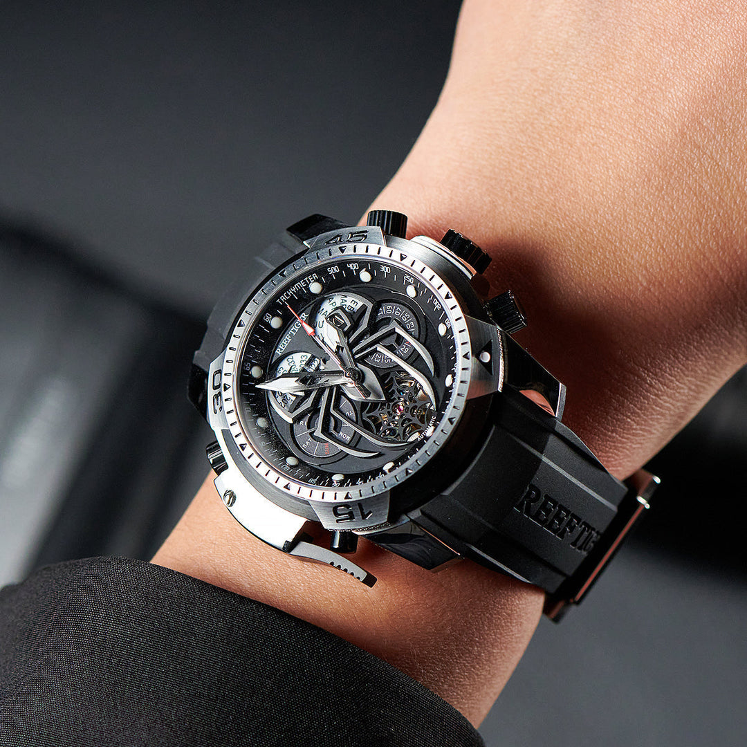 Reef Tiger Men's Aurora Spider Automatic Chronograph Watch image 6