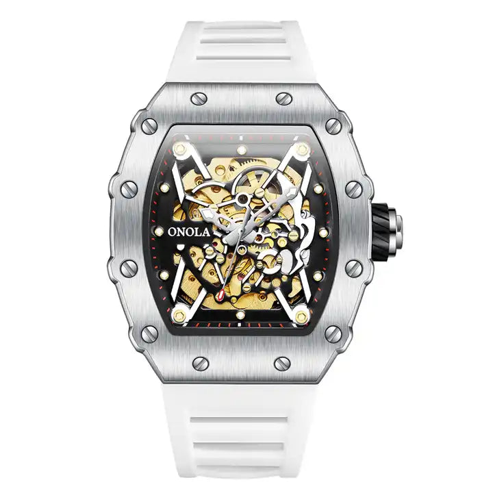 ONOLA Creed-X AUTOMATIC Watch - Silver / White image
