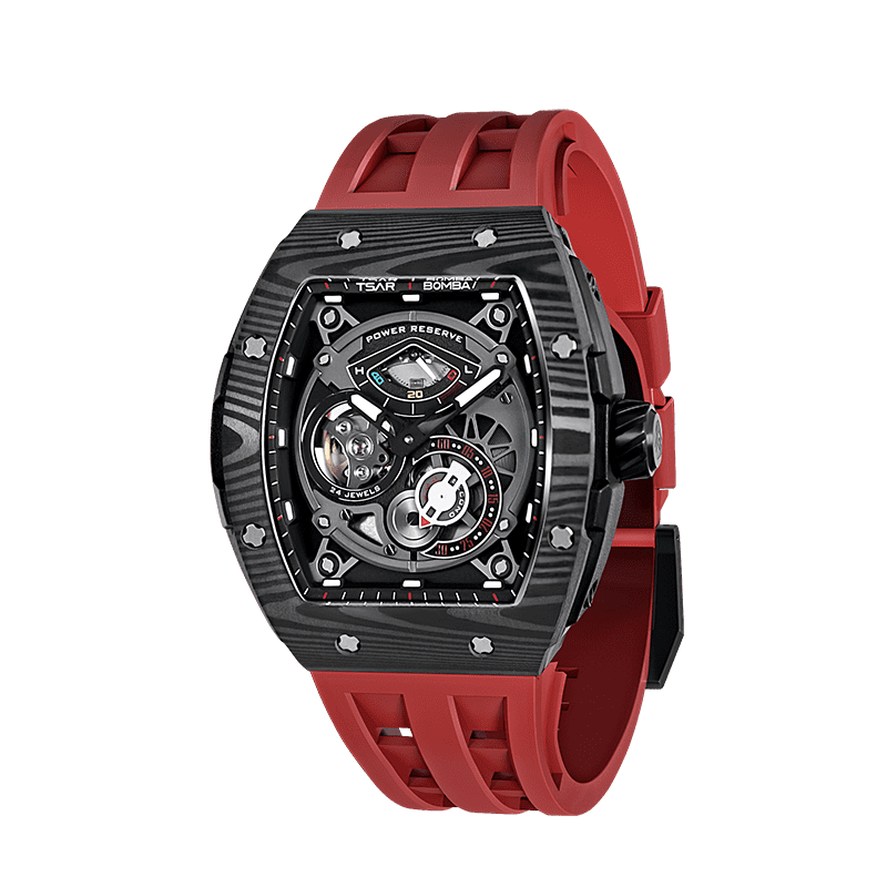TSAR BOMBA Elemental-Carbon Fiber Automatic Watch TB8210CF