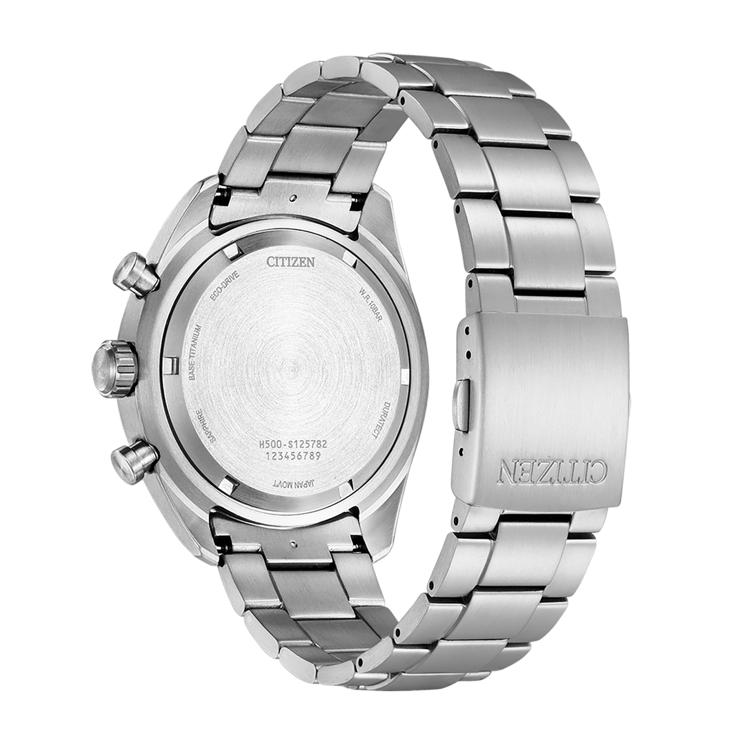 CITIZEN Garrison Super Titanium Pilot Chronograph Watch AT2480-81E