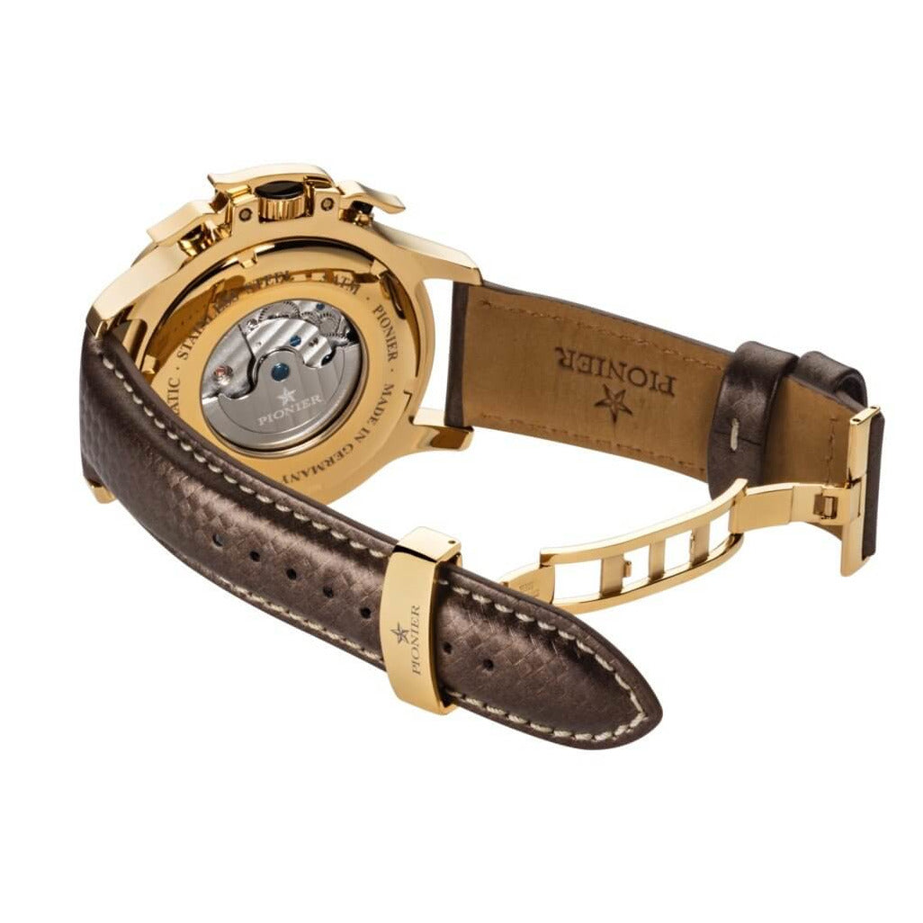 TUFINA GERMANY AMSTERDAM DIAMONDS PIONIER GOLD BROWN | BLUE Watch