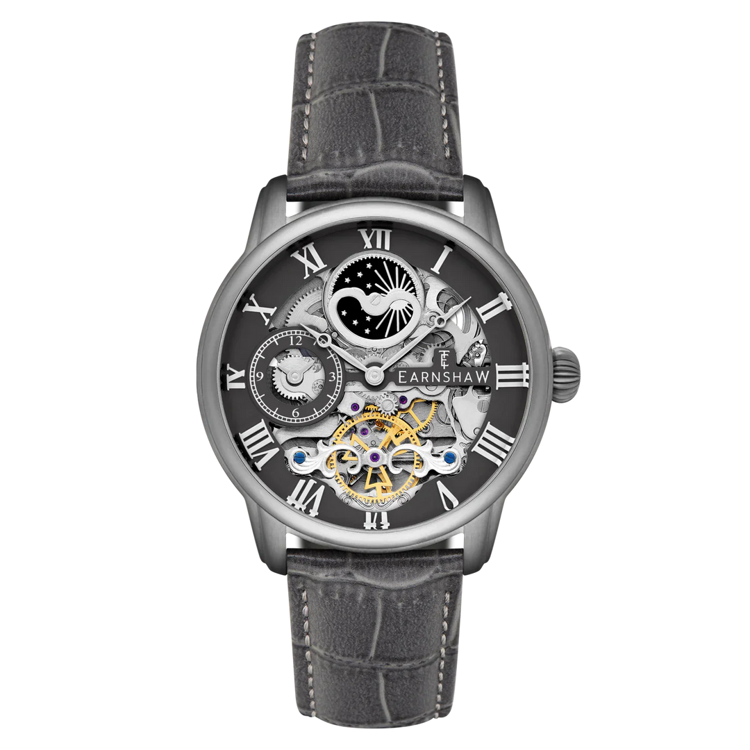 THOMAS EARNSHAW Longitude Automatic Skeleton Black Steel