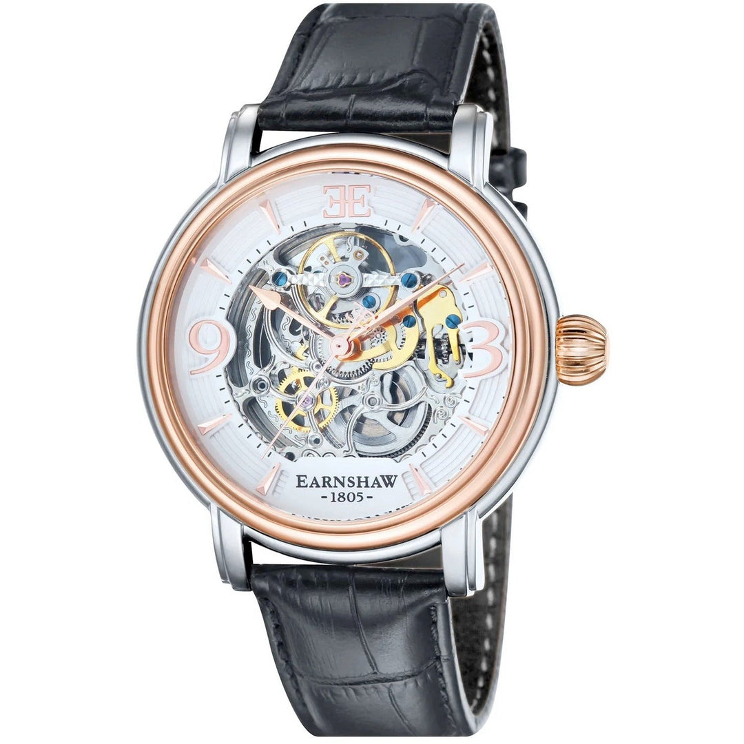 THOMAS EARNSHAW LONGCASE GRANDE SKELETON AUTOMATIC Warm Gold