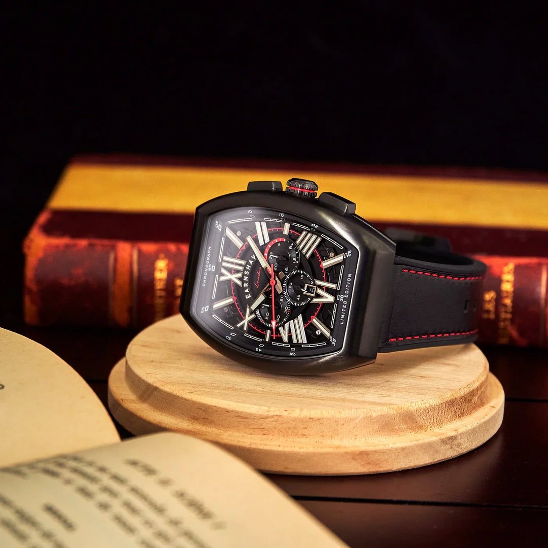 THOMAS EARNSHAW SUPREMACY CHRONOGRAPH HAZARD Watch Chicane Black