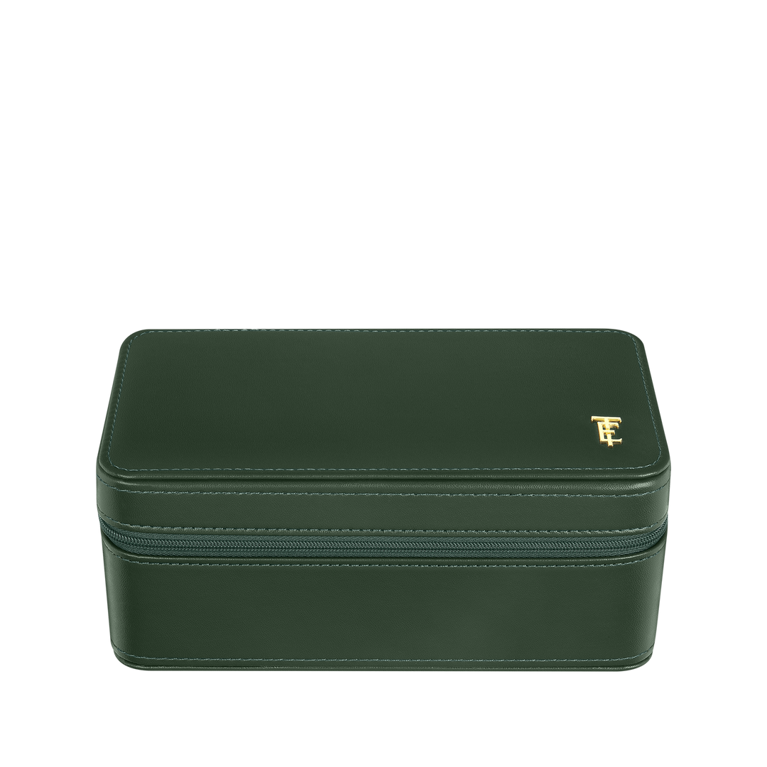 THOMAS EARNSHAW BEAUFORT 3 SLOT WATCH BOX CASE FOREST REGALIA