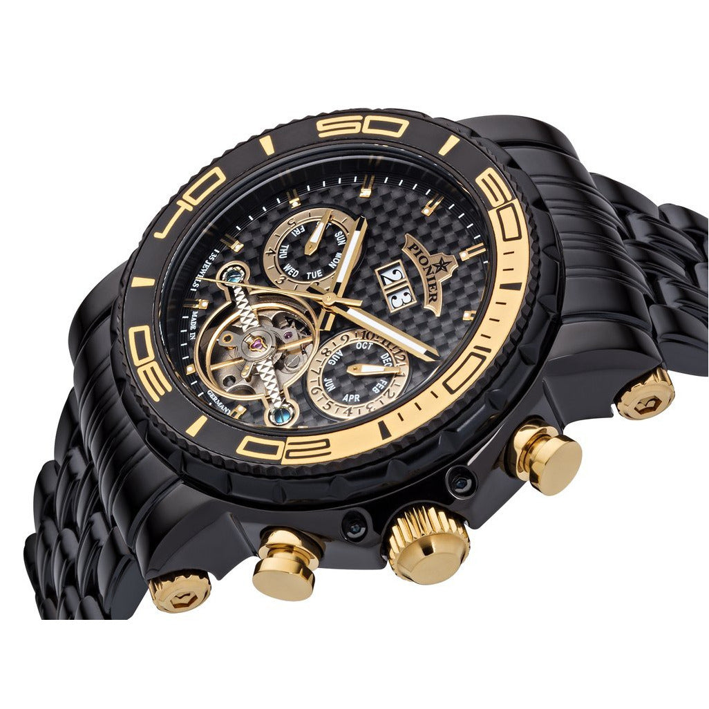 TUFINA GERMANY MIAMI PIONIER STEEL BLACK | GOLD Watch