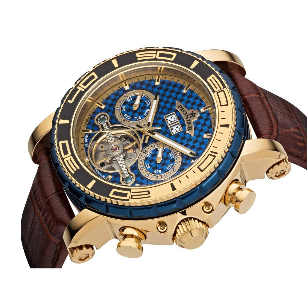 TUFINA GERMANY MIAMI PIONIER GOLD | BROWN BLUE Watch