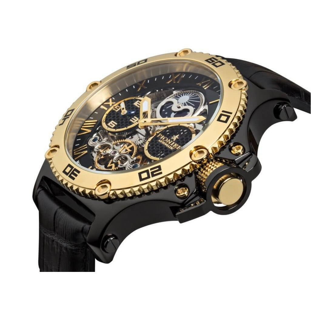 TUFINA GERMANY HAWAII PIONIER DUAL TIME GOLD | BLACK Watch