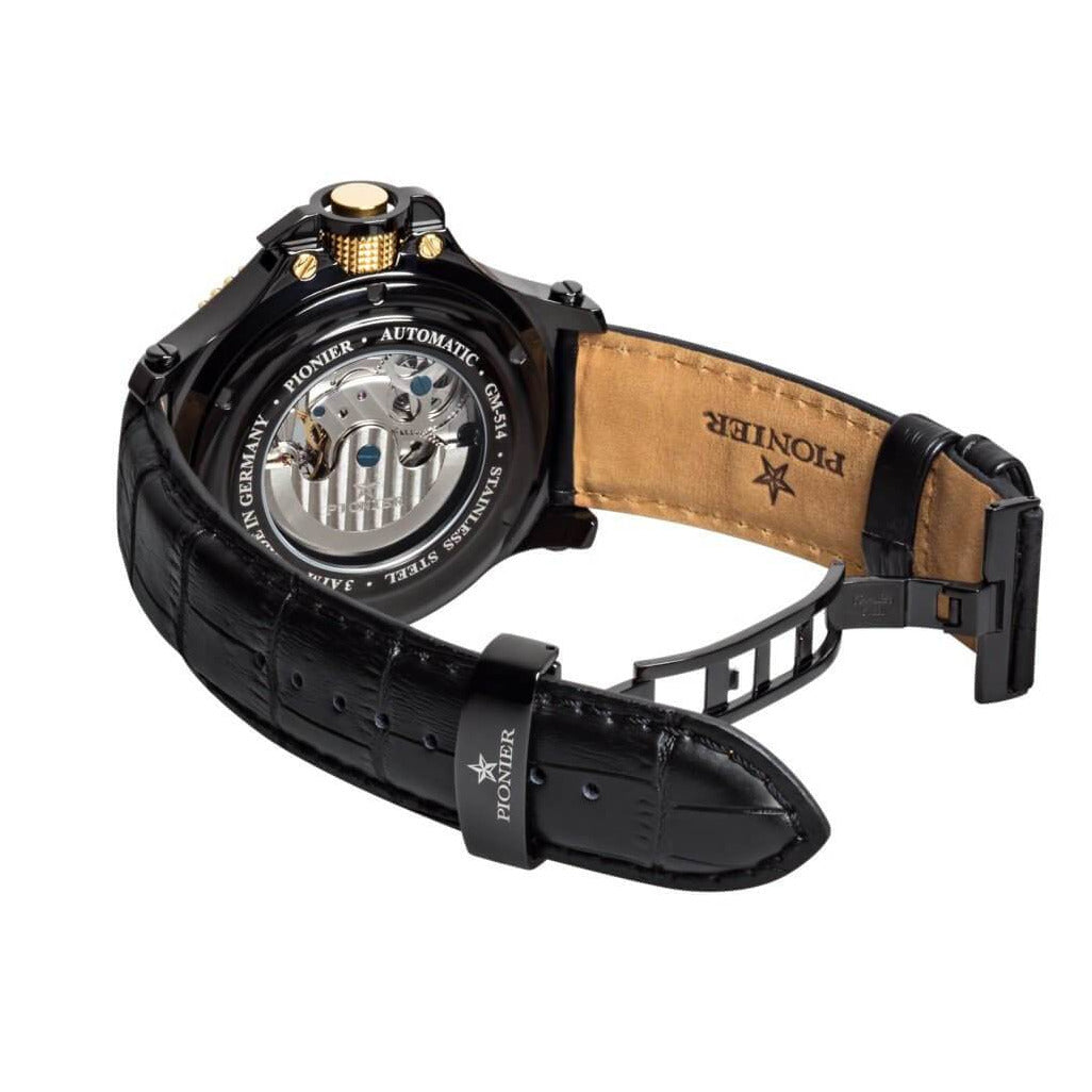 TUFINA GERMANY HAWAII PIONIER DUAL TIME GOLD | BLACK Watch