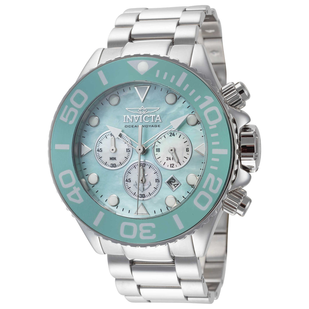 Invicta Men's Ocean Voyage Watch Stainless Steel Case and Bracelet Quartz