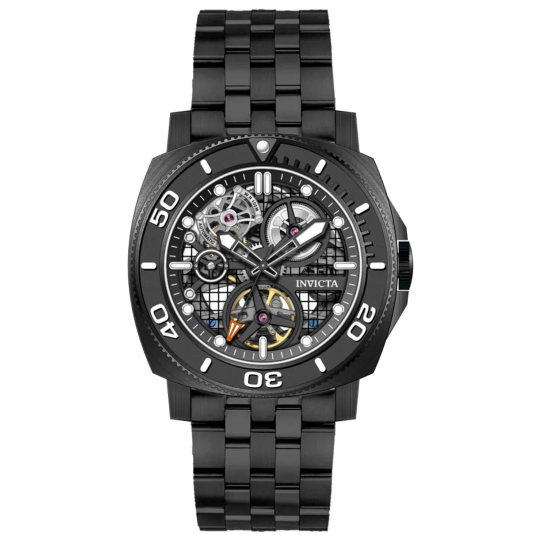 INVICTA Men's Sea Hunter Hadal Truss Automatic 44mm Watch Steel Black
