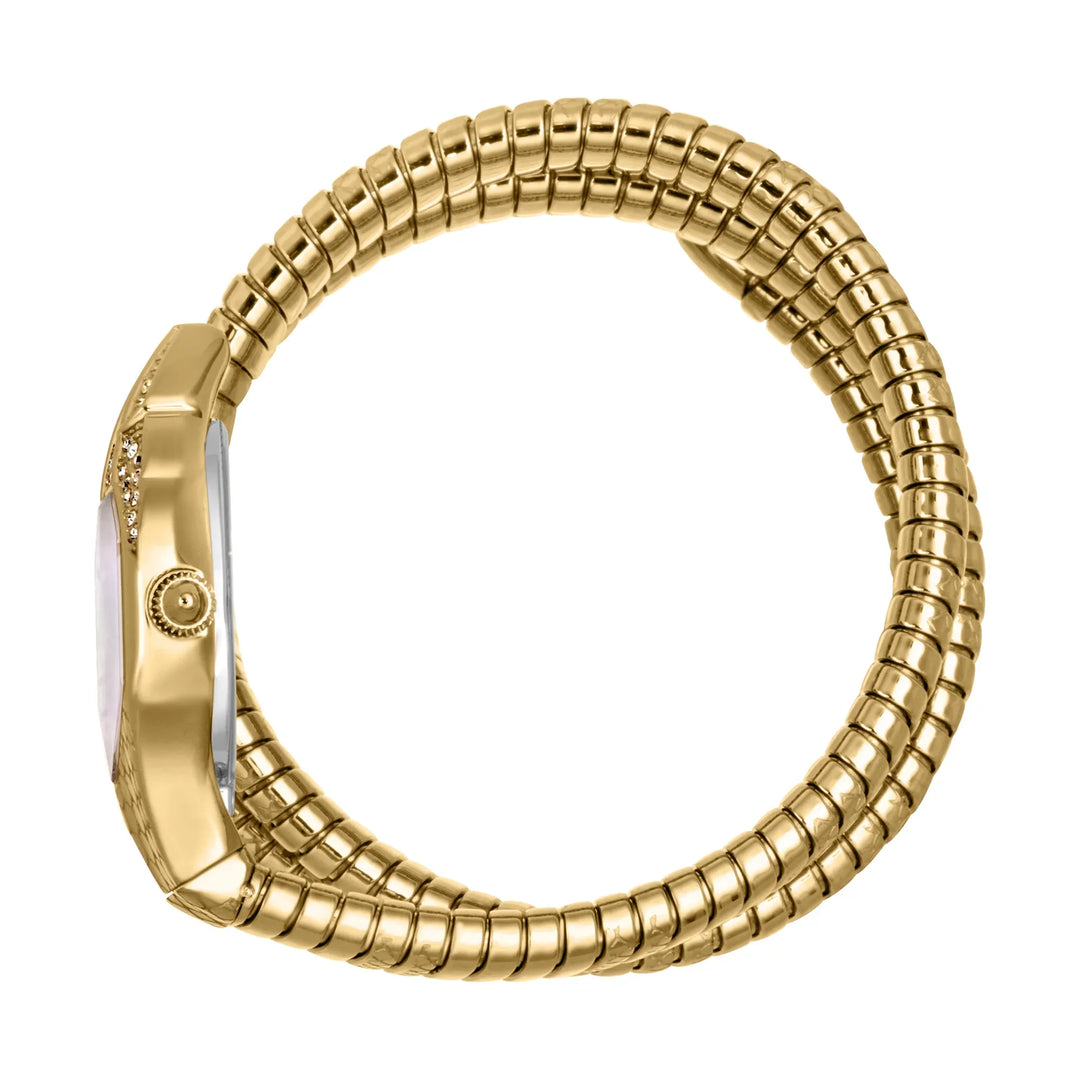 Just Cavalli Signature Snake Glam Evo 7 Doppio Yellow Gold MOP