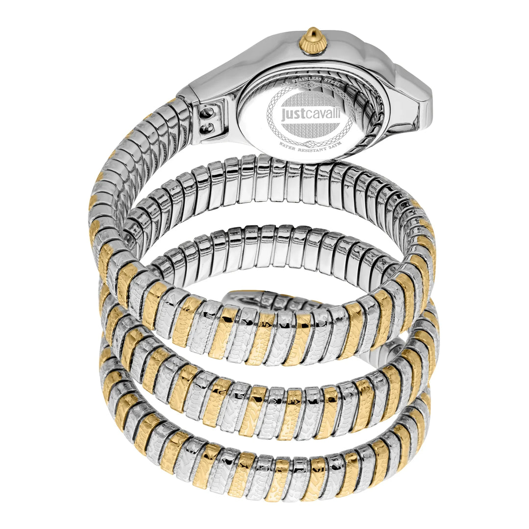 Just Cavalli Signature Snake Ravenna Two Tones YG Silver