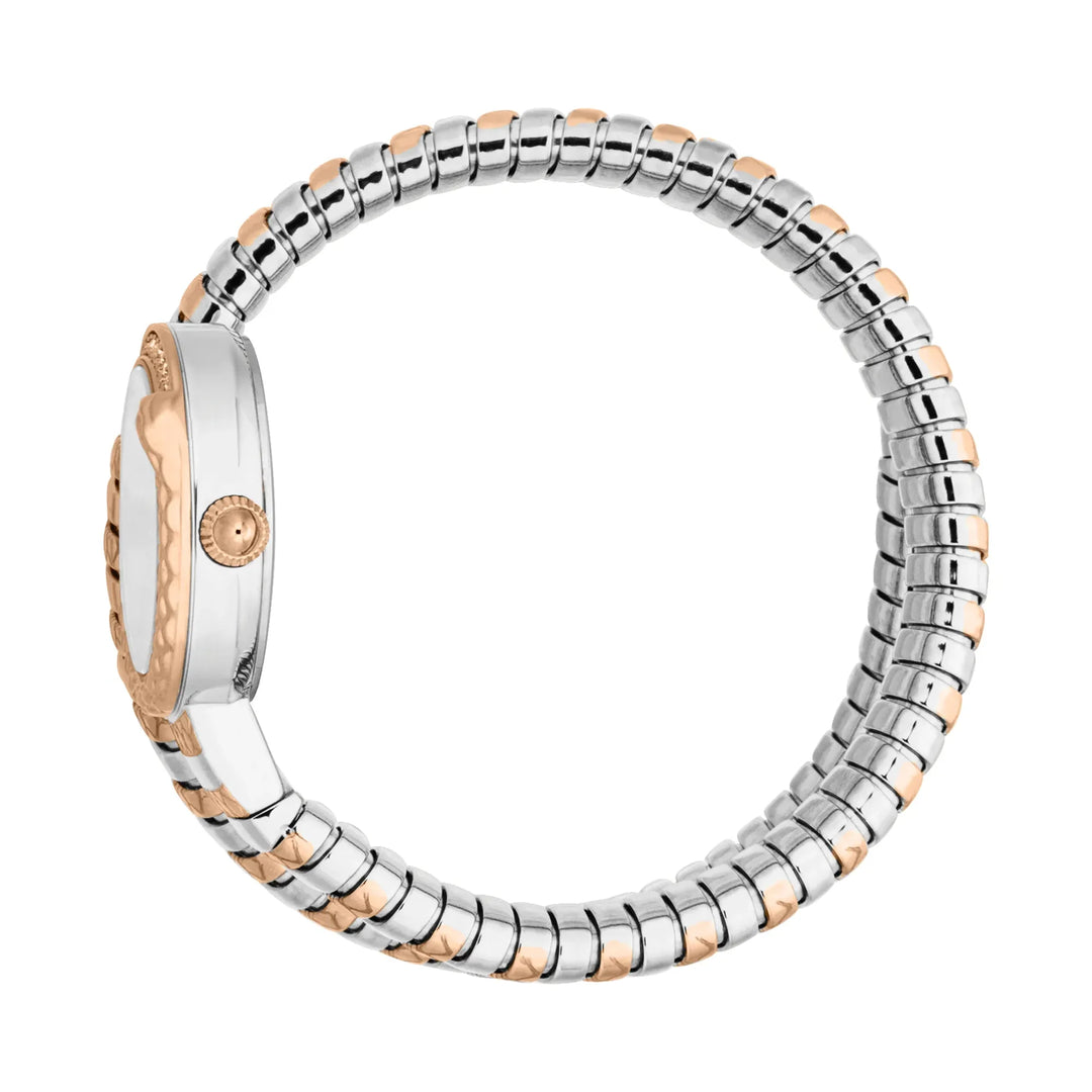 Just Cavalli Signature Snake Cerchio Snake Two Tones RG Silver Grey
