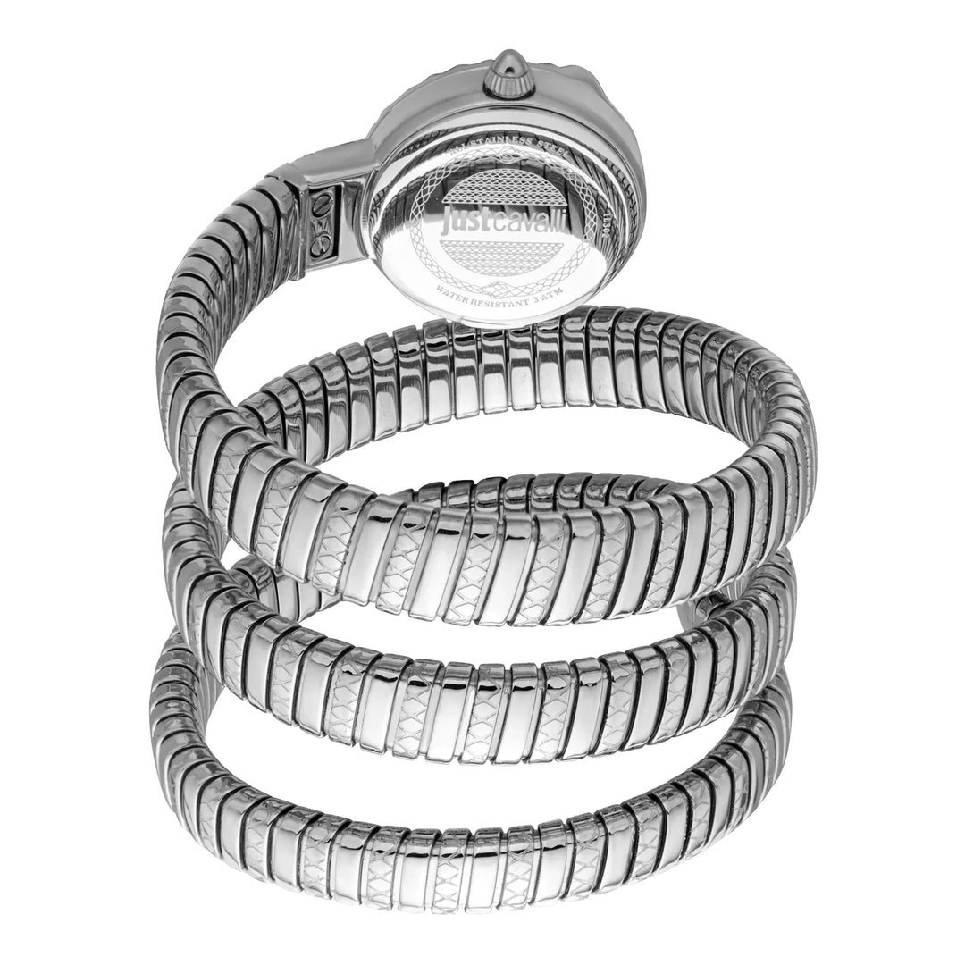 Just Cavalli Signature Snake Enchanting Silver Blue