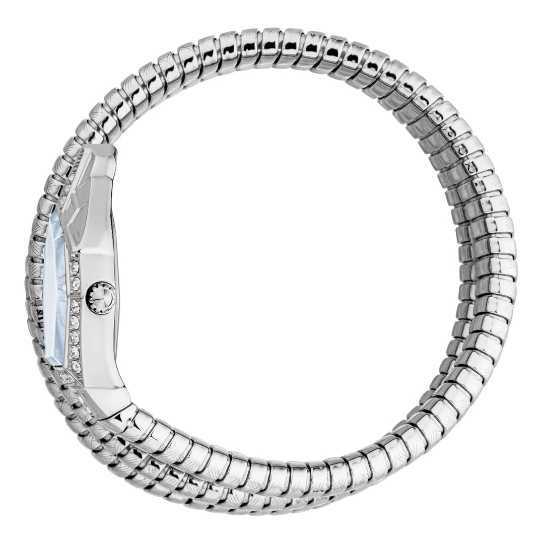 Just Cavalli Signature Snake Mesmerizing Silver Blue