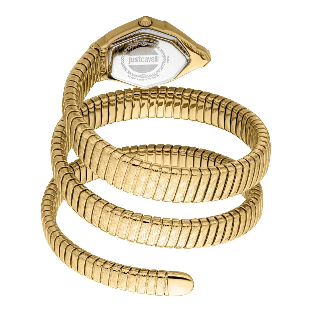 Just Cavalli Signature Snake Mesmerizing Yellow Gold Silver