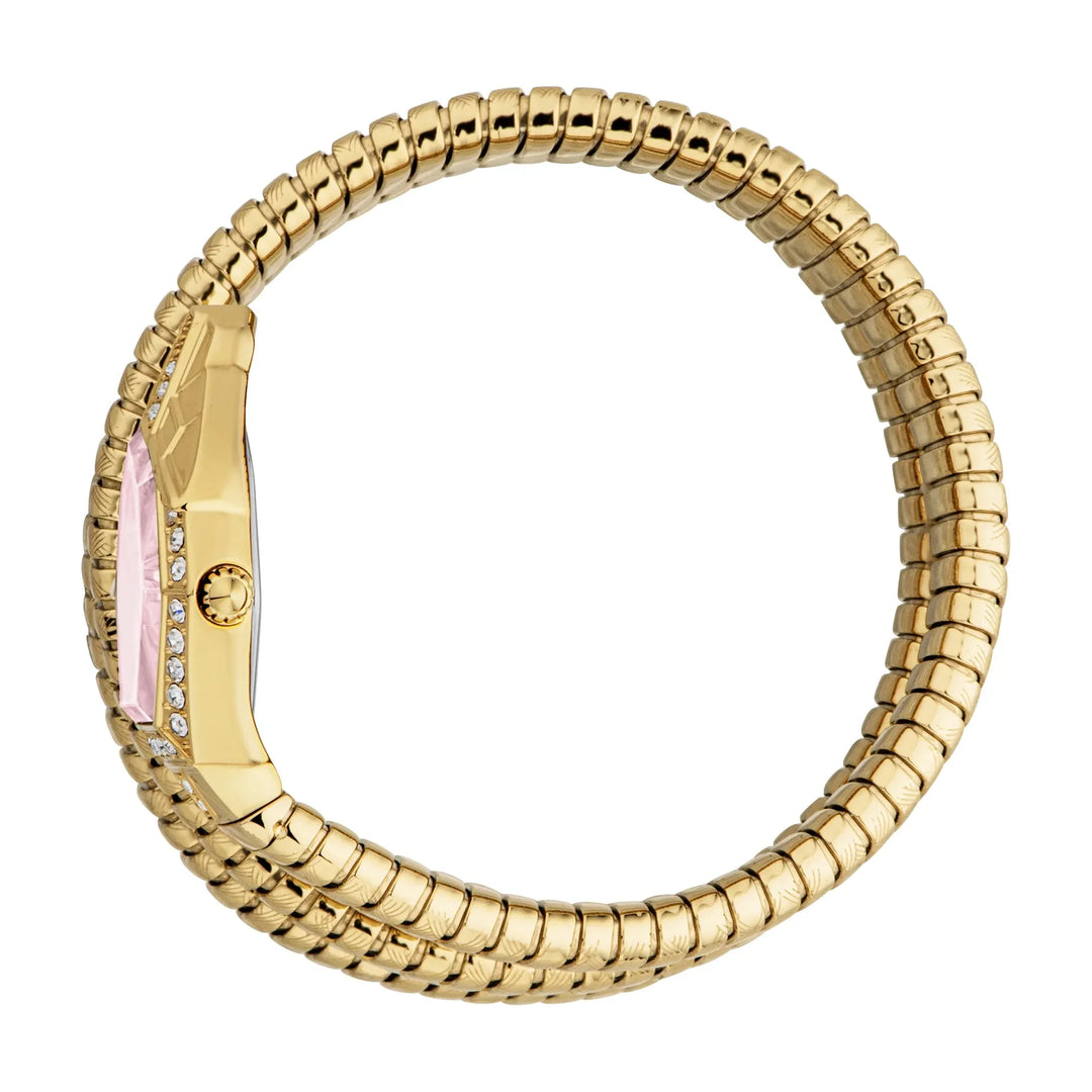 Just Cavalli Signature Snake Mesmerizing Yellow Gold Red
