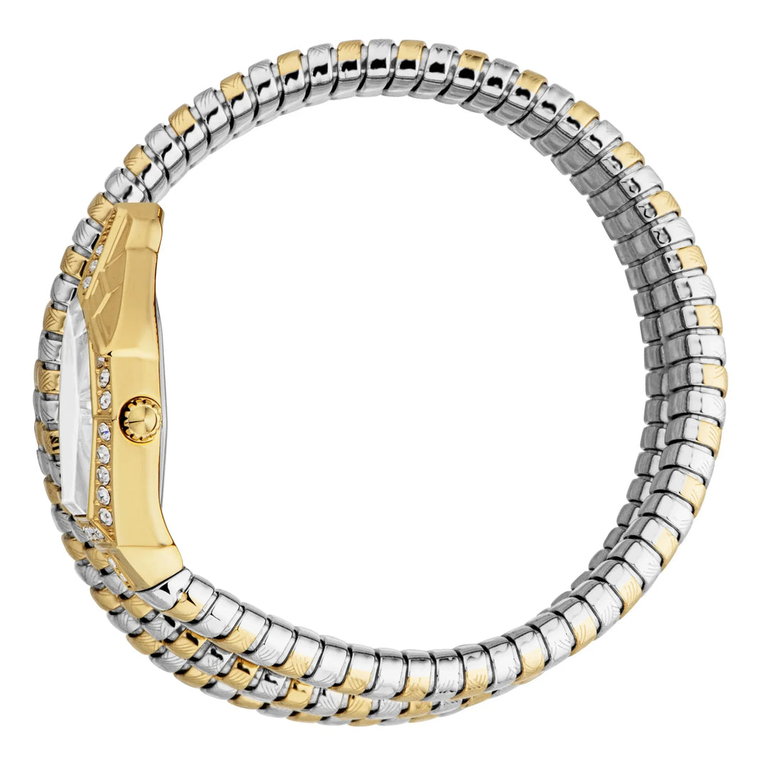 Just Cavalli Signature Snake Mesmerizing Two Tones YG Silver