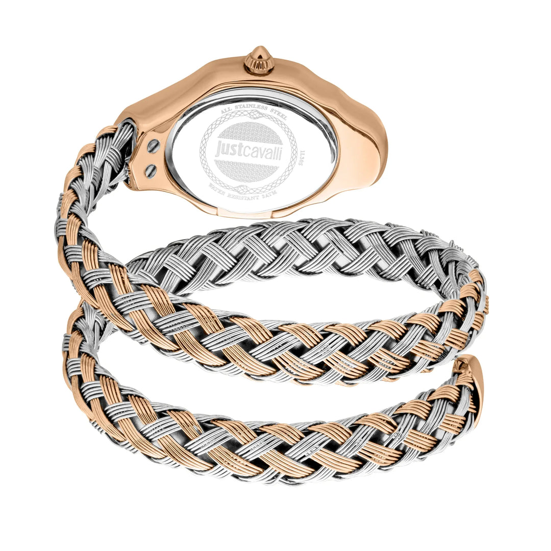 Just Cavalli Signature Snake Twined Two Tones RG Blue