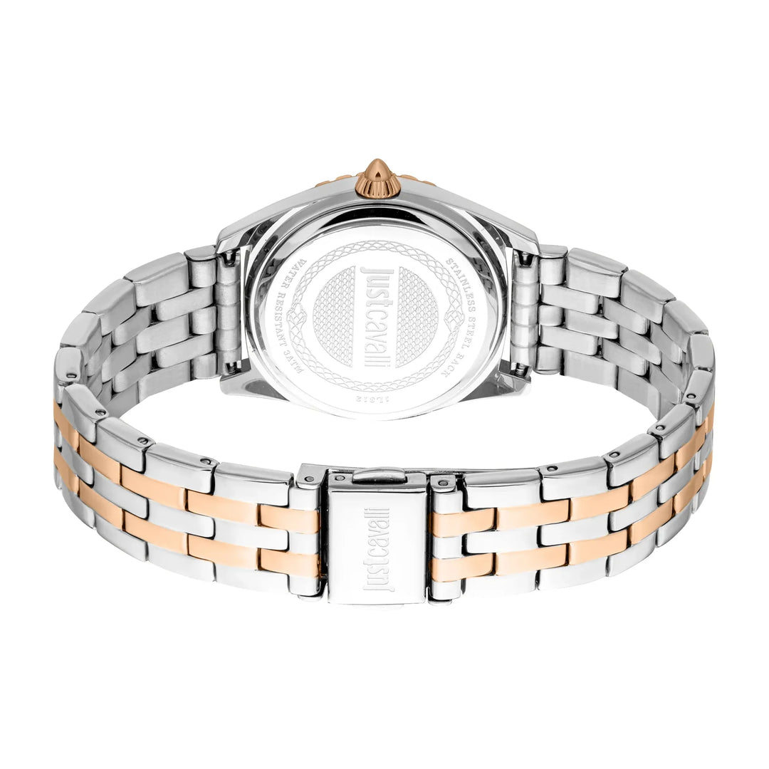 Just Cavalli SET Indomitable Animalier Two Tones RG Silver