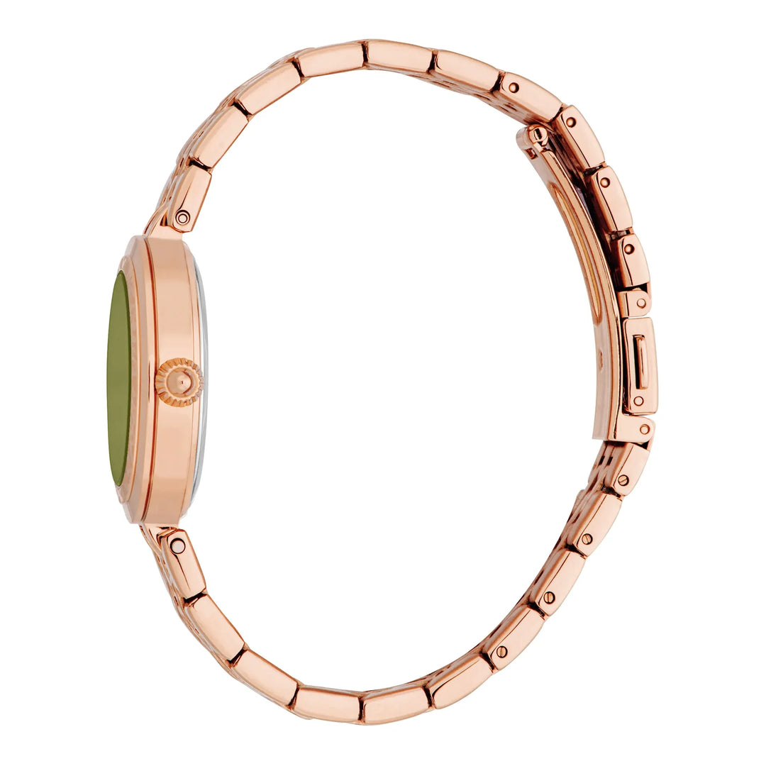 Just Cavalli Animalier Preziosa Rose Gold Olive Green