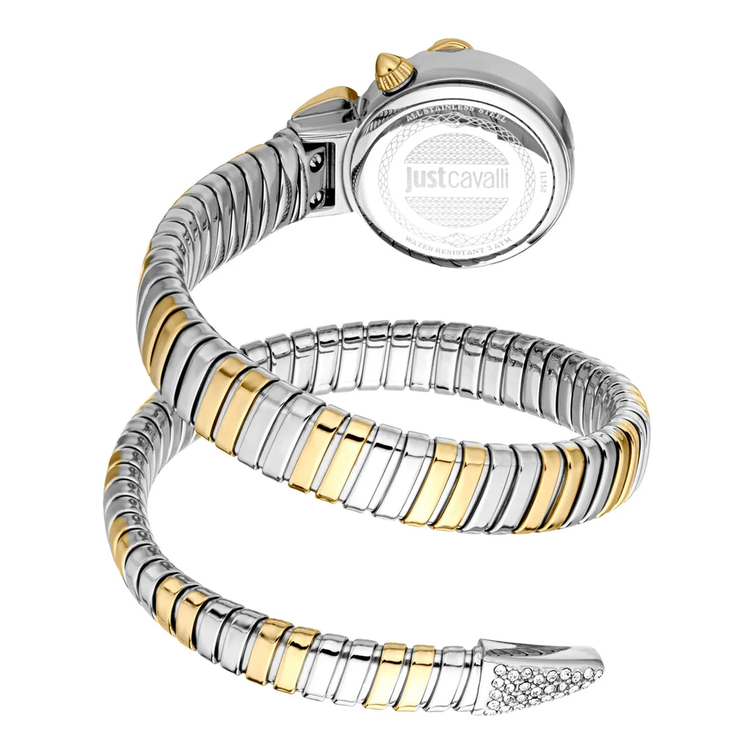 Just Cavalli Signature Snake Radiosa Two Tones YG Silver Green