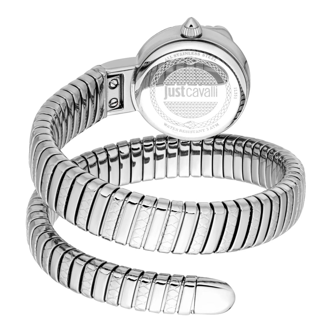 Just Cavalli Signature Snake Sirena Silver Pink