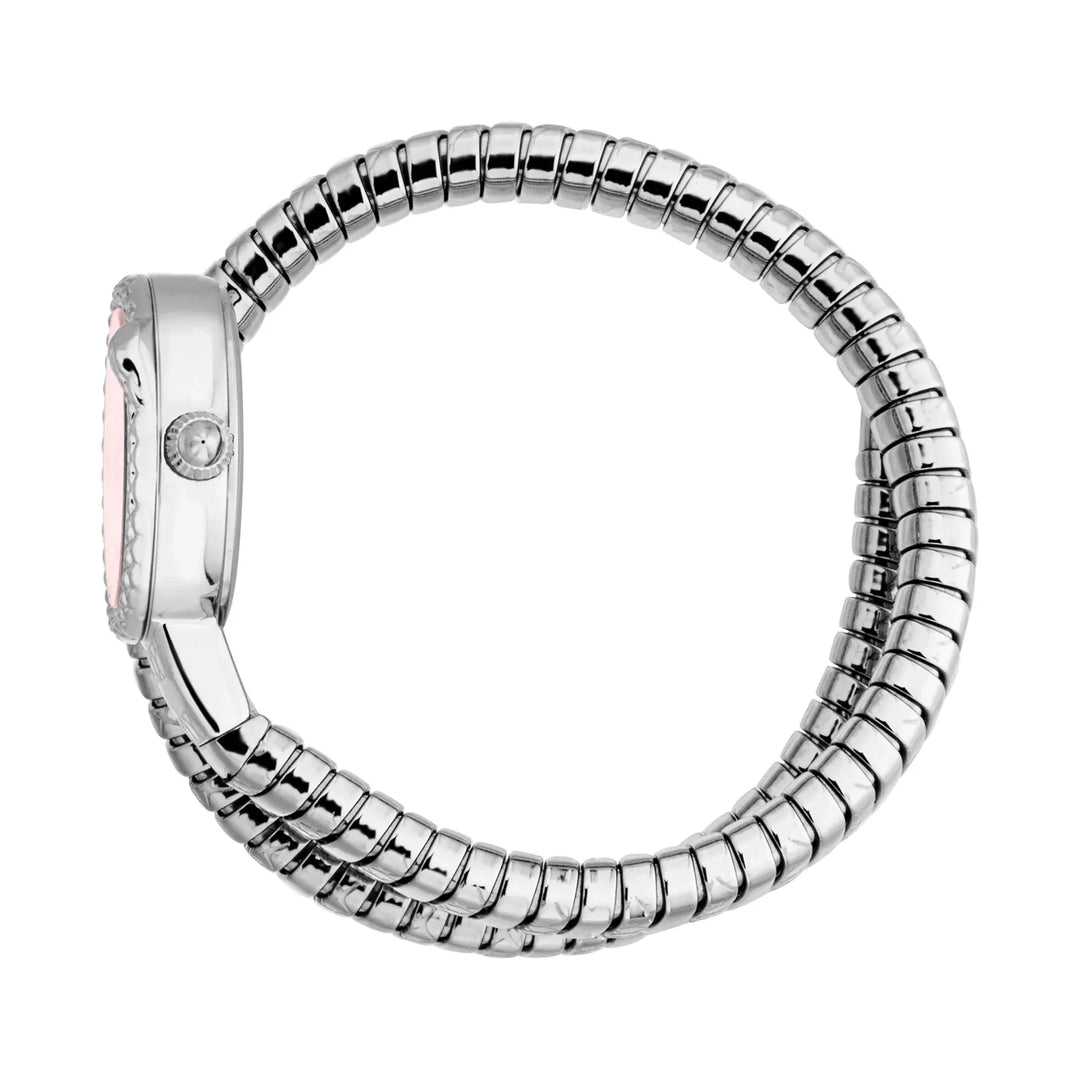 Just Cavalli Signature Snake Sirena Silver Pink