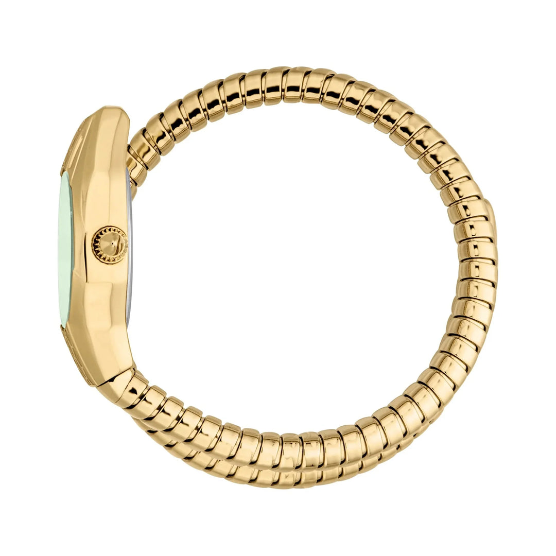 Just Cavalli Signature Snake Vivace Yellow Gold Green
