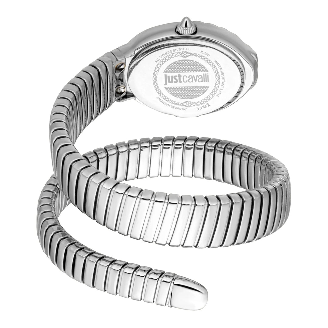 Just Cavalli Signature Snake Fiore Silver
